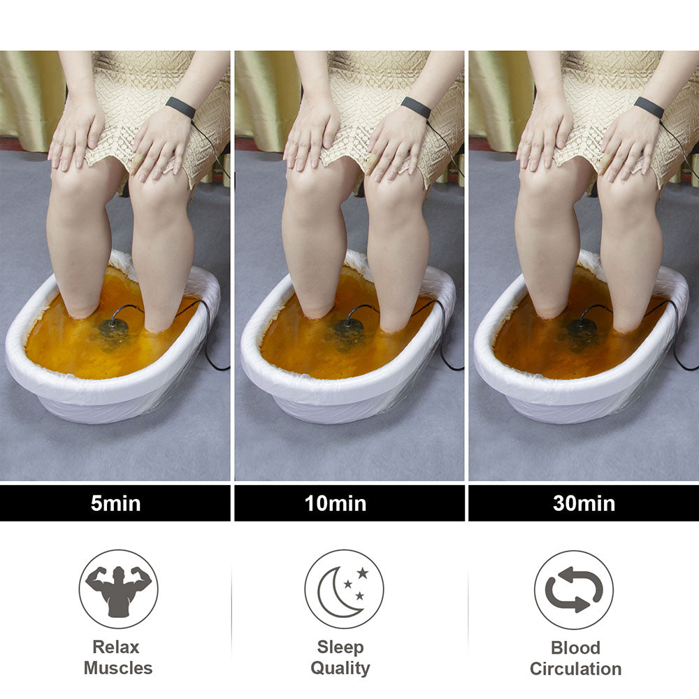 foot detox color chart