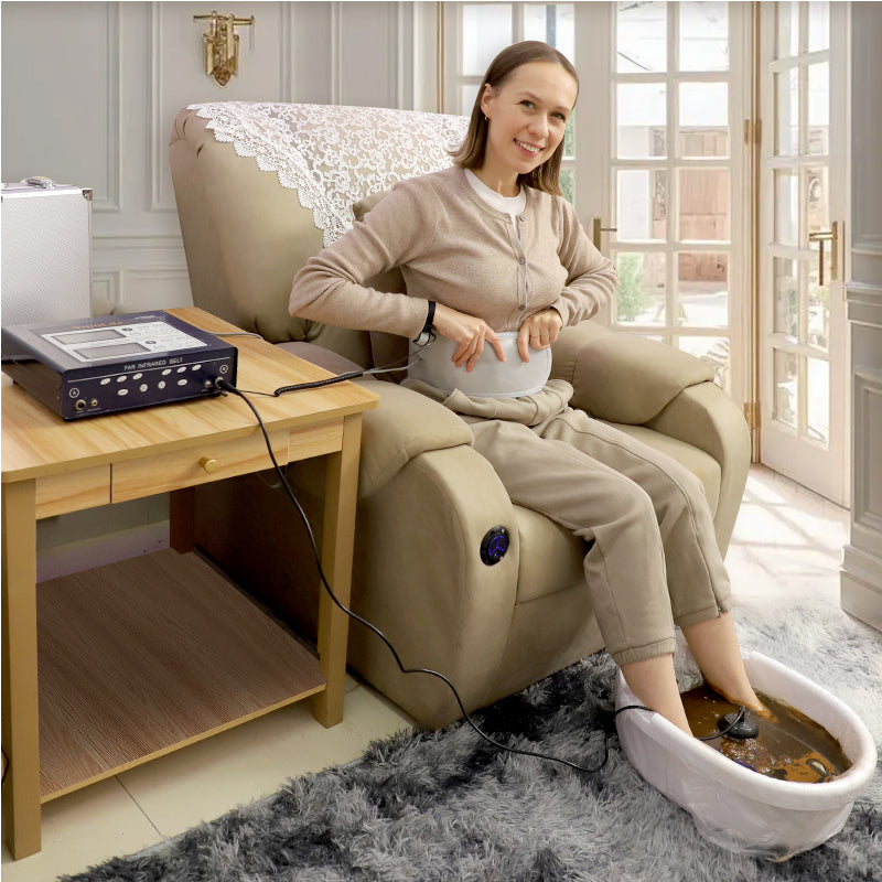 Life Detox Machine Dual Ionic Fußbad-Maschine für 2 Personen mit Infra ...